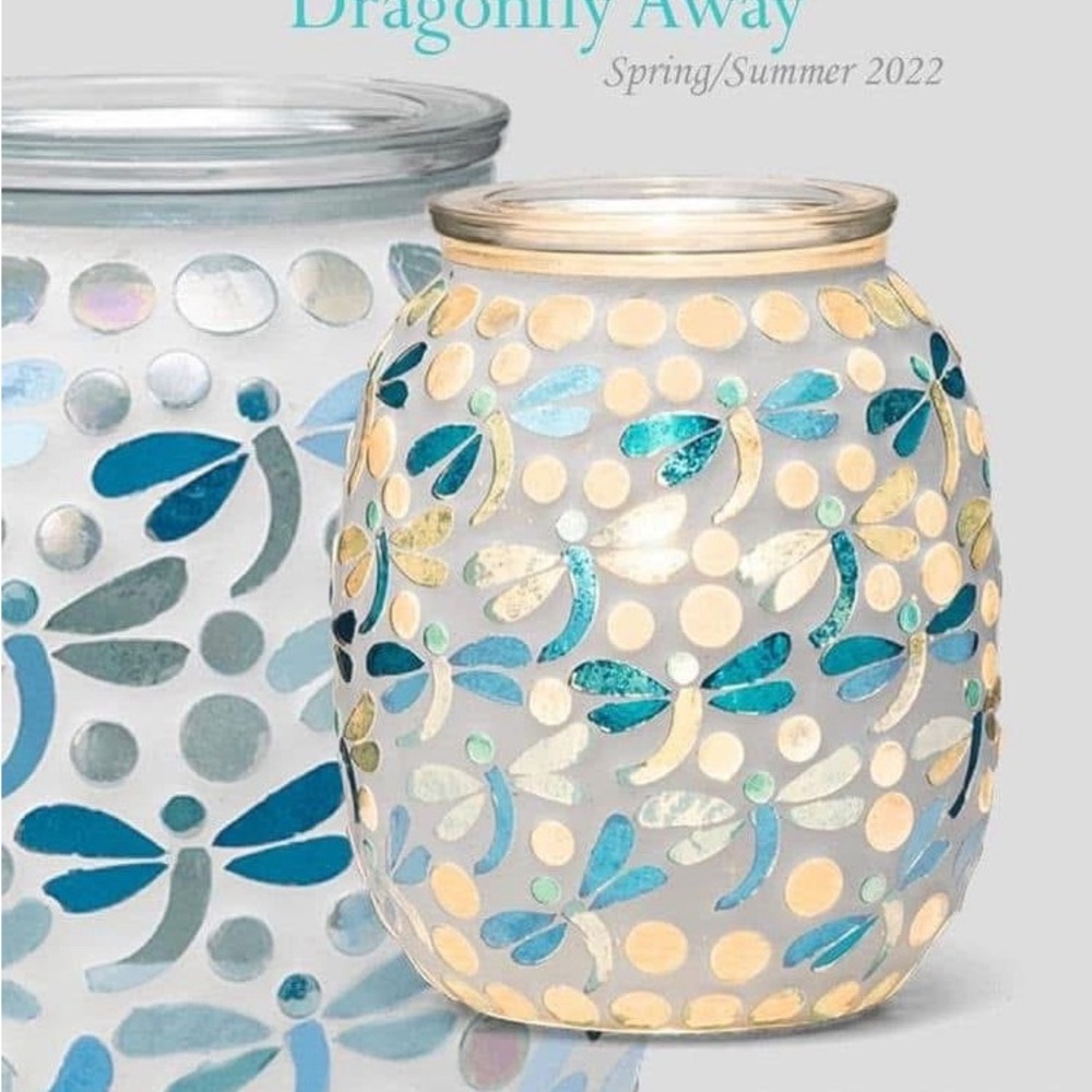 Scentsy Dragonfly Away Warmer Mosaic Glass - Picture 2 of 2